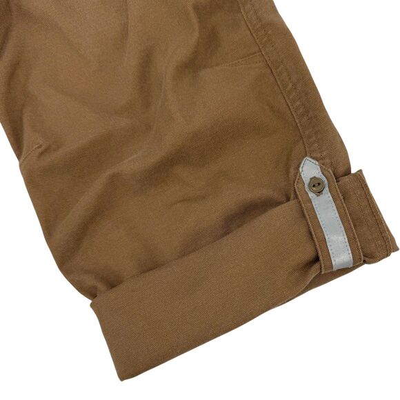 Livsn Men's Flex Organic Cotton Canvas Pant V2 Brown 38x32 - Picture 8 of 16